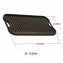 19,7 &#39;&#39; * 9,8 &#39;&#39; Gusseisen Antihaft-Griddle Pan / Grill Pan, vorgewürzt